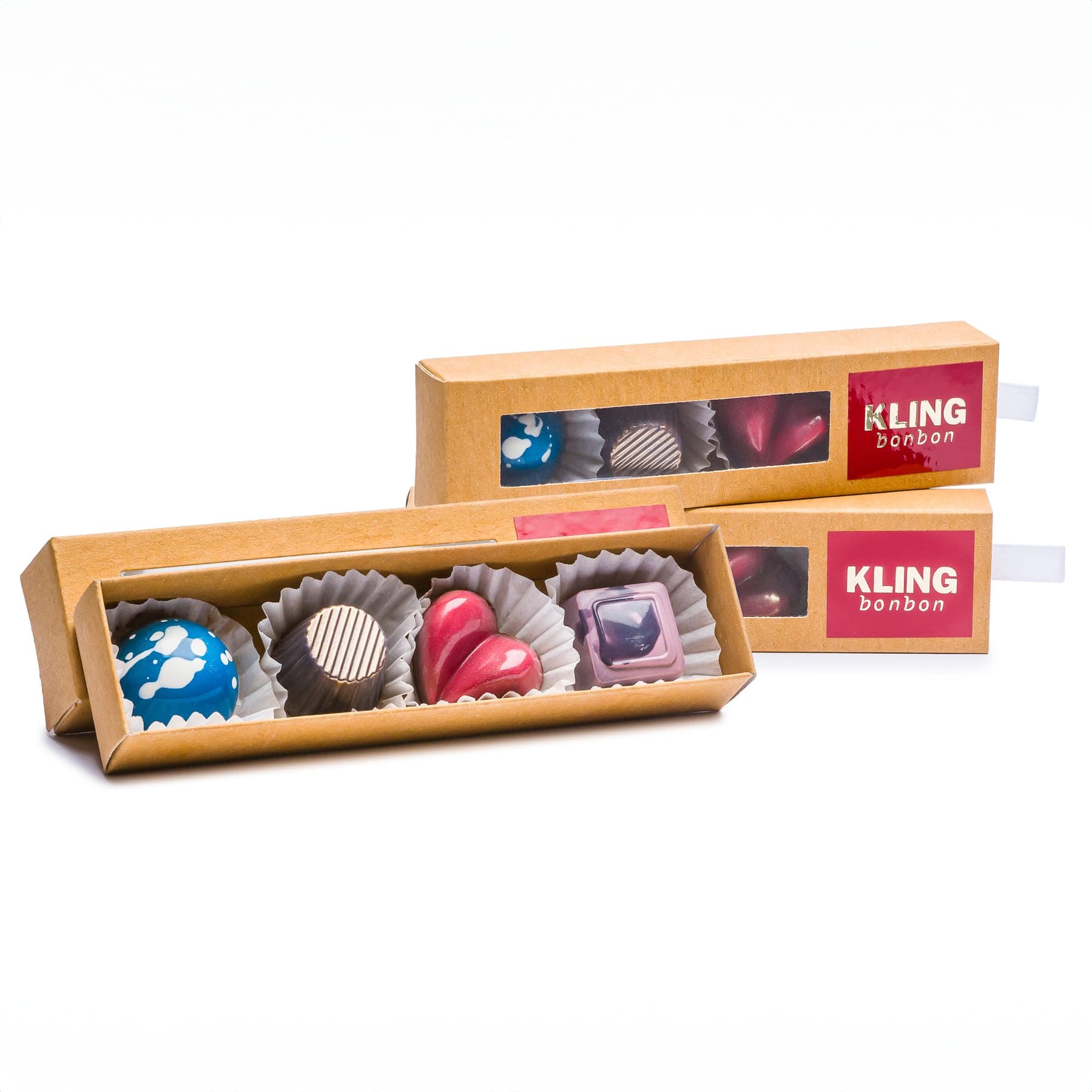 Cutii cadou cu bomboane de ciocolată handmade Kling