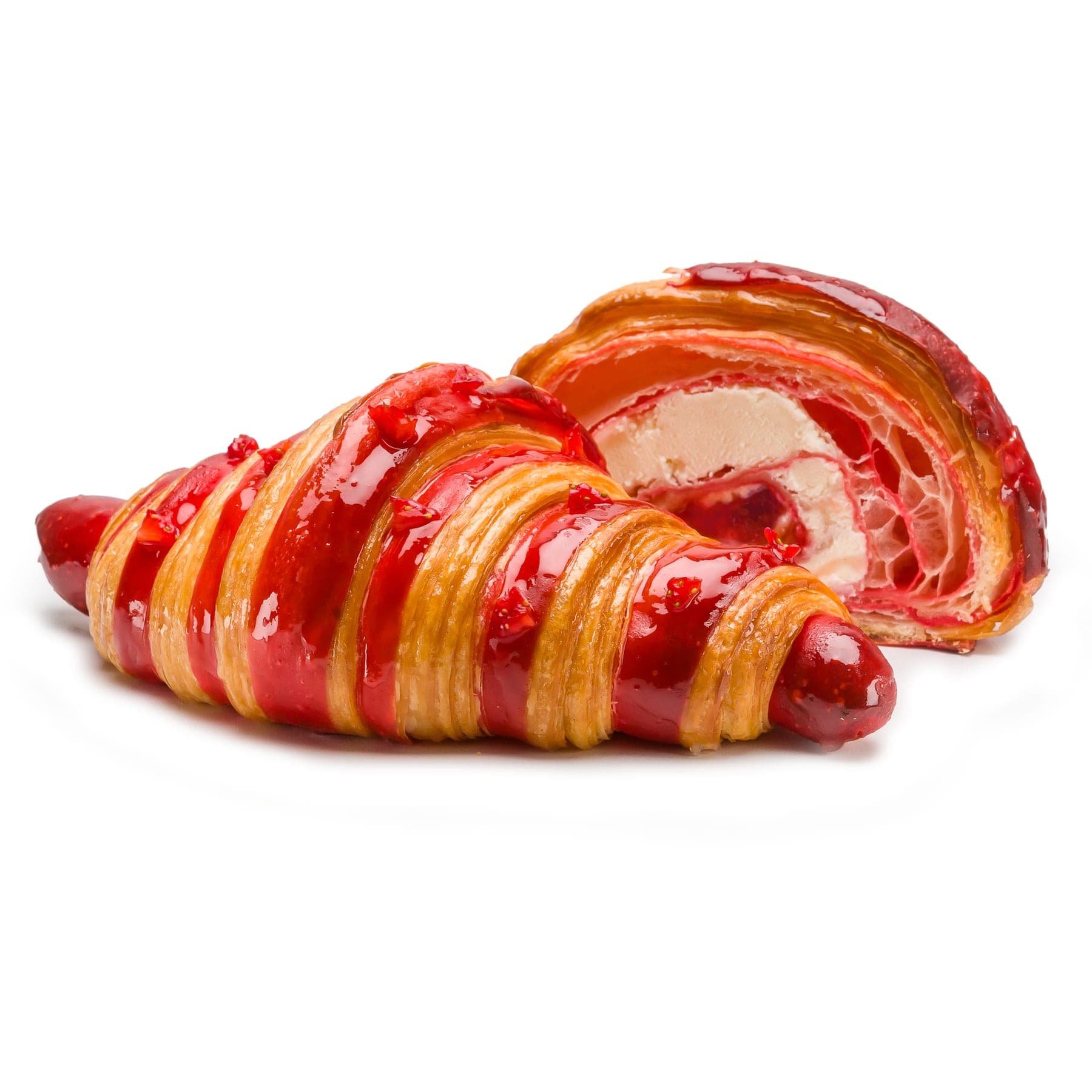 Croissant umplut cu cremă de mascarpone
